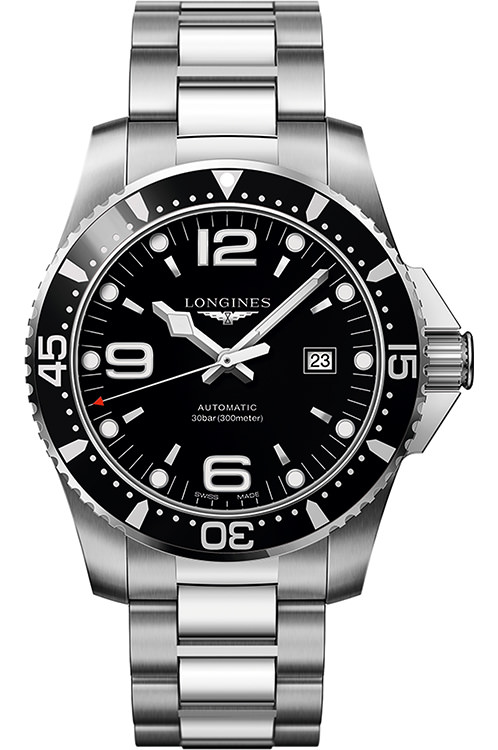 Longines HydroConquest 44 mm Watch in Black Dial
