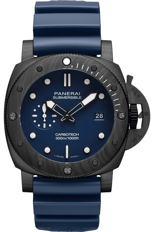 Panerai Submersible 44 mm Watch in Blue Dial