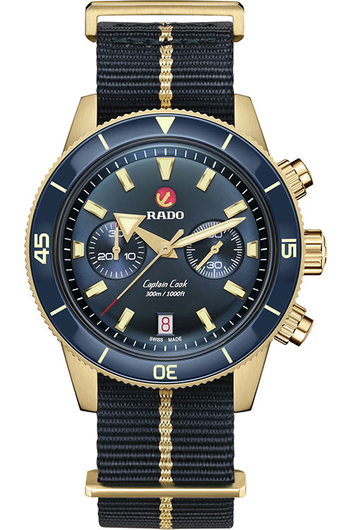 Rado Captain Cook 43 mm Watch in Blue Dial