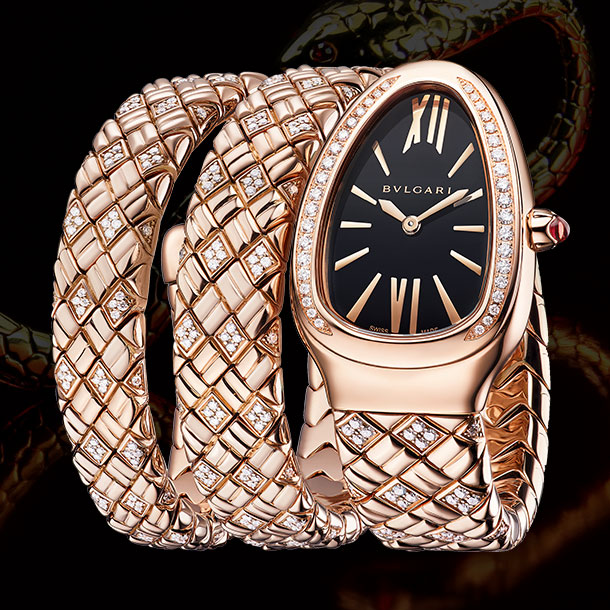 Bulgari serpenti sales diamond watch